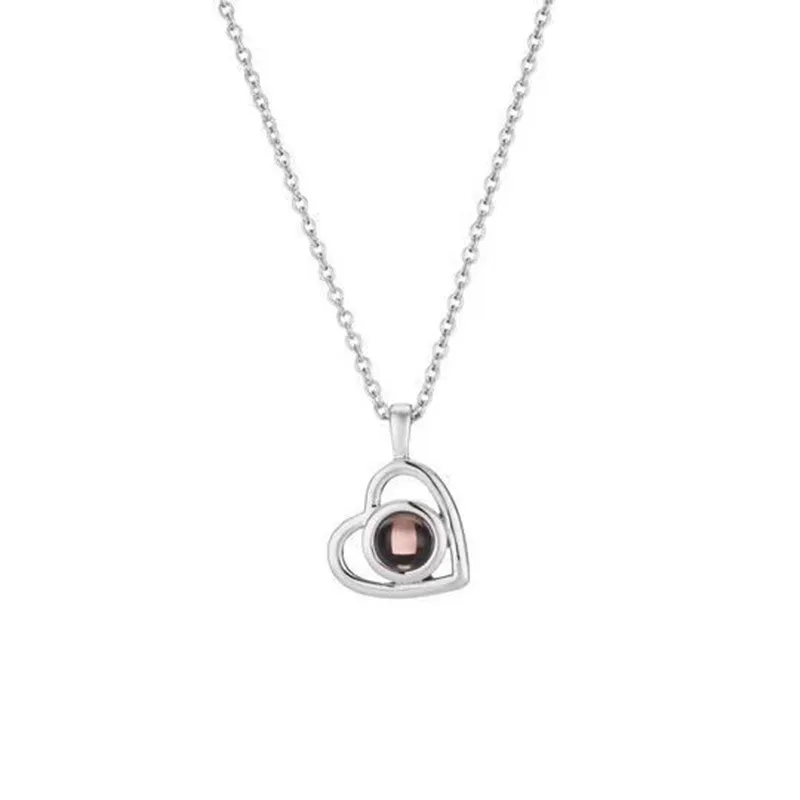 Heart necklace in sterling silver
